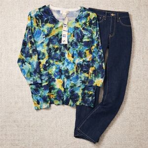 Bundle Cardigan And Jeans Abstract Size 14